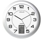 Unilux Instinct Wall Clock Ø30.5cm Silver Gray/White