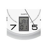 Unilux Instinct Wall Clock Ø30.5cm Silver Gray/White