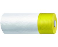 2-in1 Afdekfolie met textieltape Kombi Mask, 550 mm x 20 m, geel