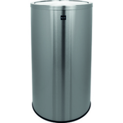 Helit Poubelle 'the swing', 50 litres, acier inox, argent