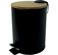 Poubelle à pédale 'the bamboo', 3 litres
