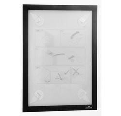 Cadre magnétique DURAFRAME WALLPAPER, A4, noir