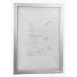 Cadre magnétique DURAFRAME WALLPAPER, A4, argent