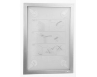 Cadre magnétique DURAFRAME WALLPAPER, A4, argent