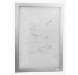 Cadre magnétique DURAFRAME WALLPAPER, A4, argent