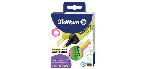 Surligneur Textmarker 490, étui de 4, assorti