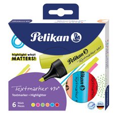 Surligneur Textmarker 490, étui de 6, assorti