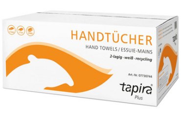 Essuie-mains Plus, 230 x 310 mm, plié en C, blanc