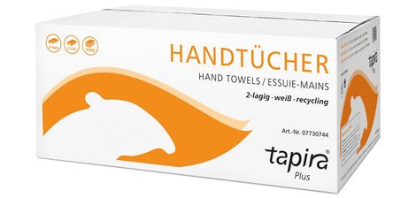 Essuie-mains Plus, 230 x 310 mm, plié en C, blanc