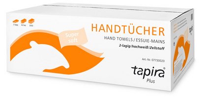 Essuie-mains Plus, 203x320 mm, plié en W, extra blanc