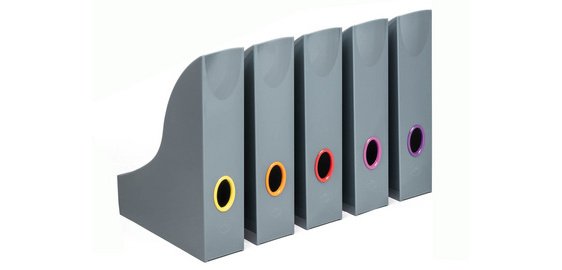 Porte-revues Durable Varicolor® dos 7,3 cm gris