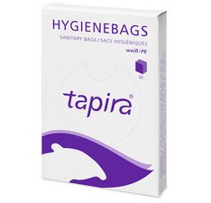 Sachet hygiénique en PE, non imprimé, blanc