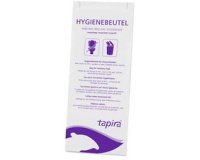 Sachet hygiénique en papier, imprimé, blanc/lilas
