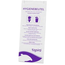 Sac hygiénique en papier, imprimé, blanc