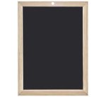 Ardoise en bois, uni, (l)260 x (H)340 mm, noir