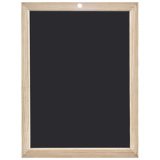 Ardoise en bois, uni, (l)260 x (H)340 mm, noir