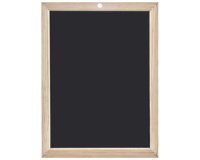 Ardoise en bois, uni, (l)260 x (H)340 mm, noir