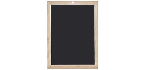 Ardoise en bois, uni, (l)260 x (H)340 mm, noir