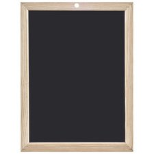 Ardoise en bois, uni, (l)300 x (H)450 mm, noir