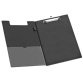Porte-bloc à pince, A4, revêtement PVC, noir