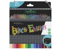 FABER-CASTELL Crayon de couleur Black Edition, étui de 12