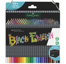 Kleurpotlood FABER-CASTELL Black Edition - etui van 100 stuks