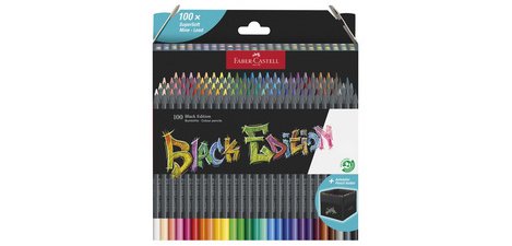 FABER-CASTELL Black Edition Colored Pencil, set of 100