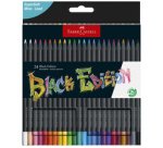 FABER-CASTELL Crayon de couleur Black Edition, étui de 36