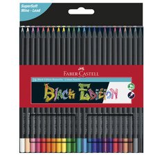 Kleurpotlood FABER-CASTELL Black Edition - etui van 36 stuks