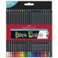 FABER-CASTELL Crayon de couleur Black Edition, étui de 36