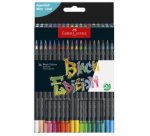 FABER-CASTELL Crayon de couleur Black Edition, étui de 36