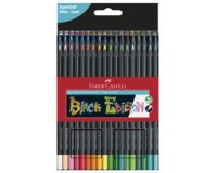 FABER-CASTELL Crayon de couleur Black Edition, étui de 50