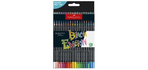FABER-CASTELL Black Edition Colored Pencil, box of 50