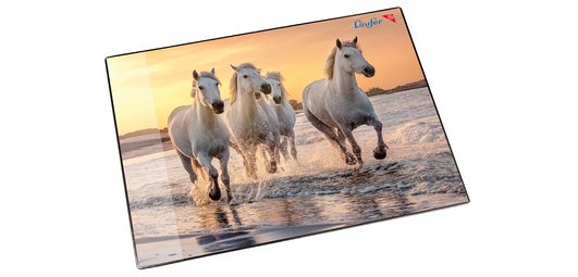 Sous-main Chevaux sur la plage, 400 x 530 mm