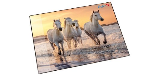 Sous-main Chevaux sur la plage, 400 x 530 mm