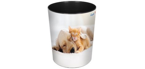 Corbeille à papier Chien et chat