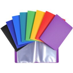 Display Book PP 20 Pkt 17x22cm Ast - Assorted colours