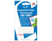 Pastille adhésive, repositionnable, transparent