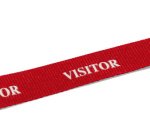Lacet textile 20 VISITOR, longueur : 440 mm, rouge