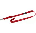 Lacet textile 20 VISITOR, longueur : 440 mm, rouge