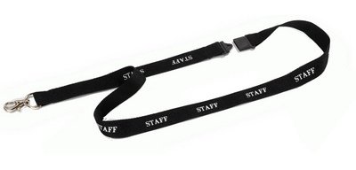 Textile lace 20 STAFF, length: 440 mm, black