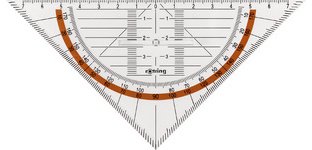 Centro geometrisches Geodreieck mit Griff