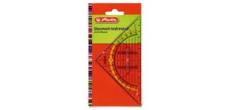 Geometric square, hypotenuse: 160 mm, with