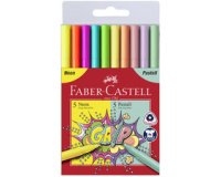 FABER-CASTELL Feutres GRIP fluo  pastel, étui de 10