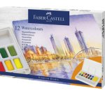 FABER-CASTELL Peinture aquarelle en godets, étui de 12