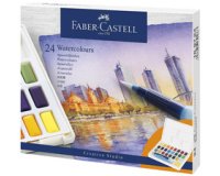 FABER-CASTELL Peinture aquarelle en godets, étui de 36