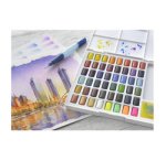 FABER-CASTELL Peinture aquarelle en godets, étui de 48