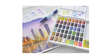 FABER-CASTELL Peinture aquarelle en godets, étui de 48