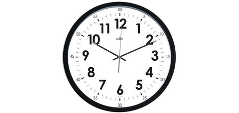 CEP Orium Horloge murale, montre quartz, noir