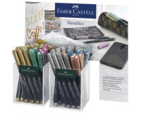 FABER-CASTELL Marqueur Metallic, set de 2 pots